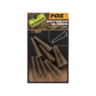 FOX EDGES CAMO SAFETY LEAD CLIP TAIL RUBBERS (size 7) - 10 kom