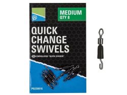 Preston QUICK CHANGE SWIVELS - MEDIUM