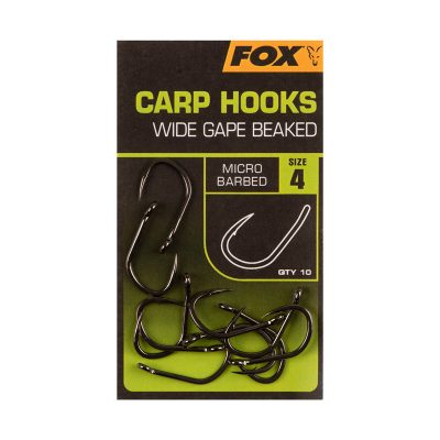 Udice FOX WIDE GAPE BEAKED CARP HOOKS