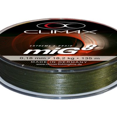 Struna Climax miG8 Braid 135m Zelena