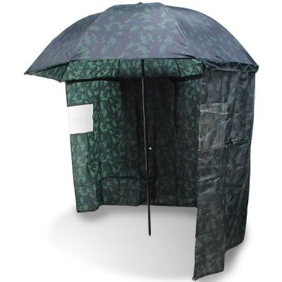 NGT Camo Brolly With Sides 45" - 2,20m