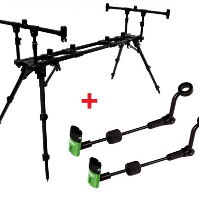 Zfish Rod Pod Construct 3 Rods + 2x Indicator ZFX Mini FREE!